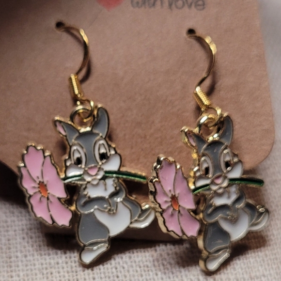 Bambi & Thumper Earrings - Picture 10 of 12